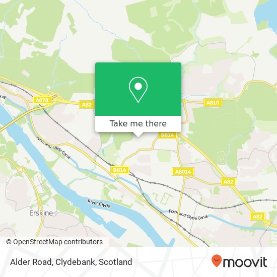 Alder Road, Clydebank map
