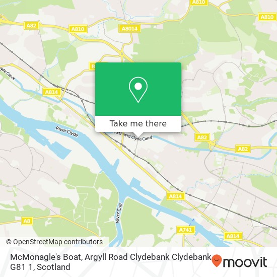 McMonagle's Boat, Argyll Road Clydebank Clydebank G81 1 map