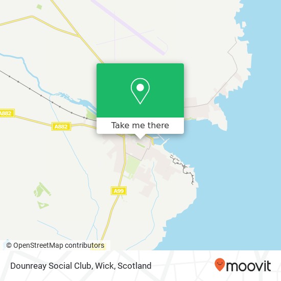 Dounreay Social Club, Wick map