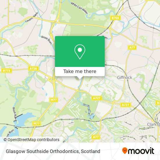 Glasgow Southside Orthodontics map