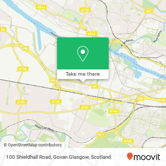 100 Shieldhall Road, Govan Glasgow map