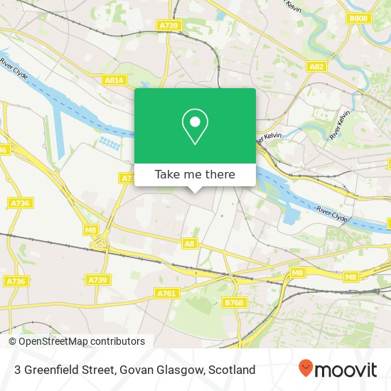 3 Greenfield Street, Govan Glasgow map