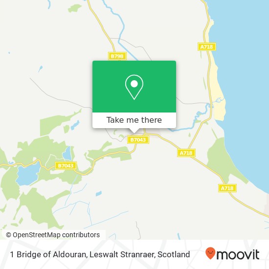 1 Bridge of Aldouran, Leswalt Stranraer map