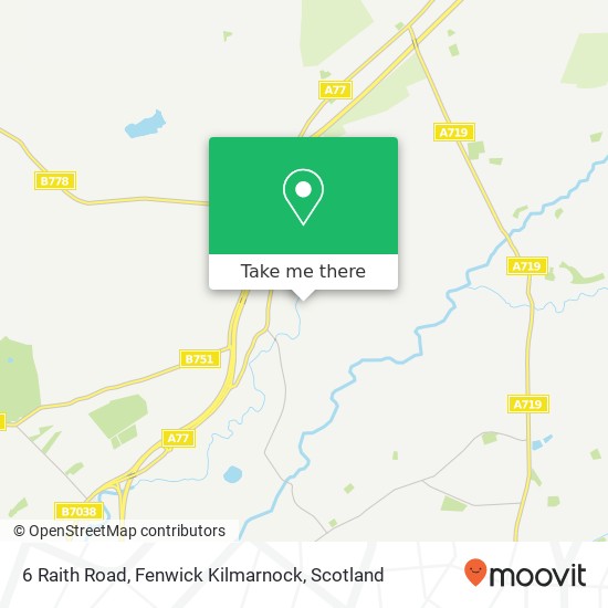 6 Raith Road, Fenwick Kilmarnock map