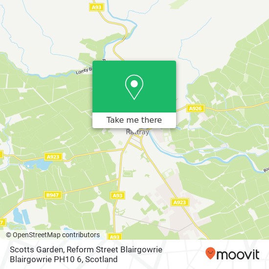 Scotts Garden, Reform Street Blairgowrie Blairgowrie PH10 6 map