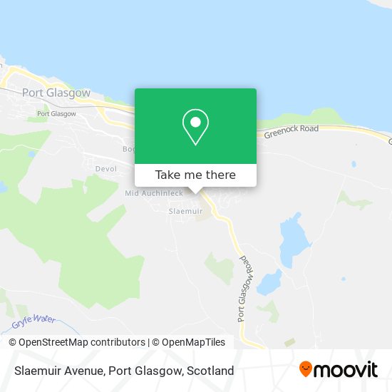 Slaemuir Avenue, Port Glasgow map