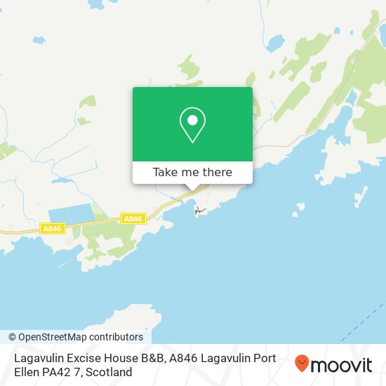 Lagavulin Excise House B&B, A846 Lagavulin Port Ellen PA42 7 map