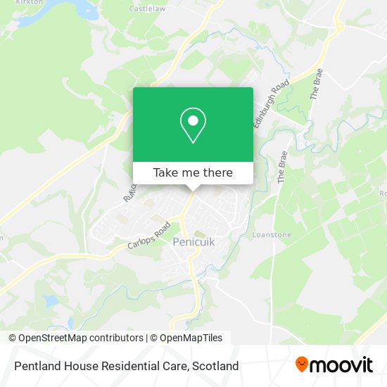 Pentland House Residential Care map