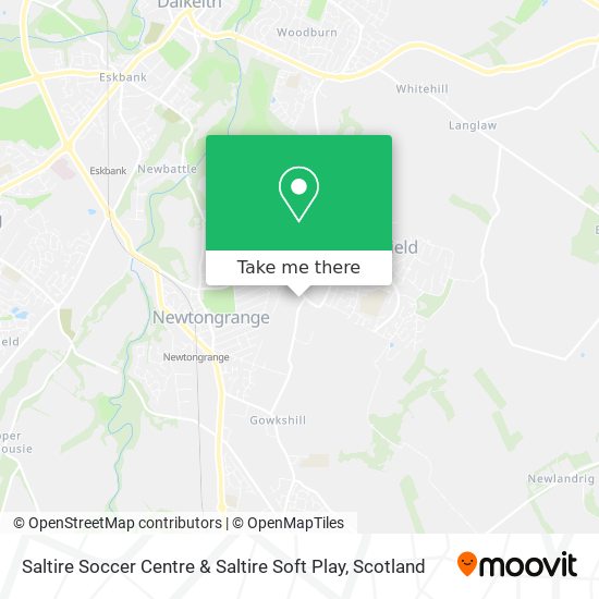 Saltire Soccer Centre & Saltire Soft Play map