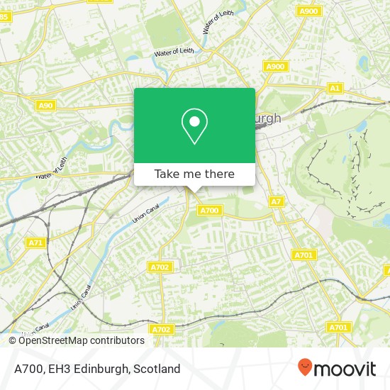 A700, EH3 Edinburgh map