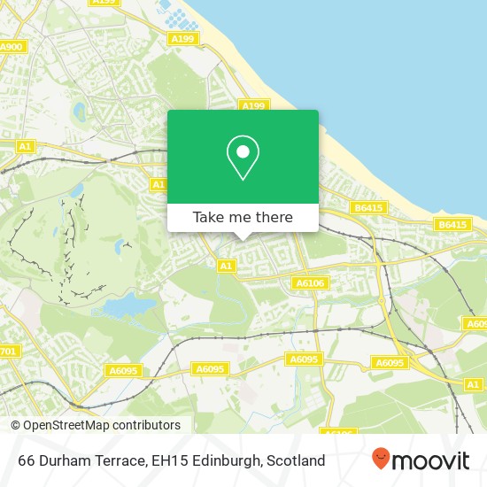 66 Durham Terrace, EH15 Edinburgh map