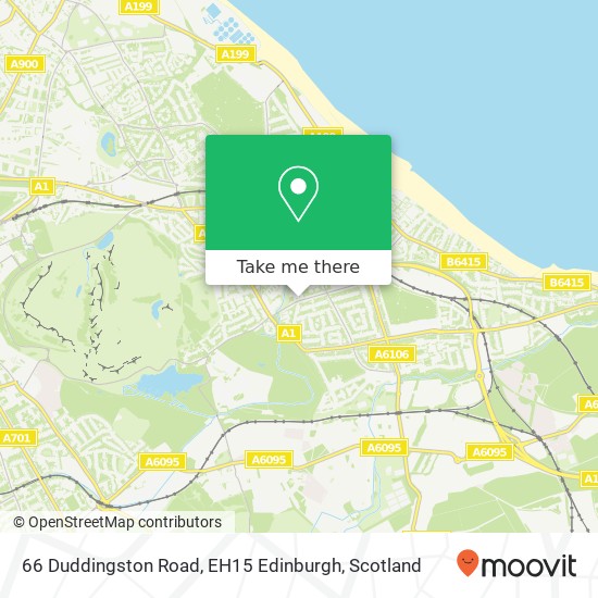 66 Duddingston Road, EH15 Edinburgh map