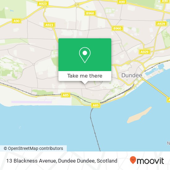 13 Blackness Avenue, Dundee Dundee map