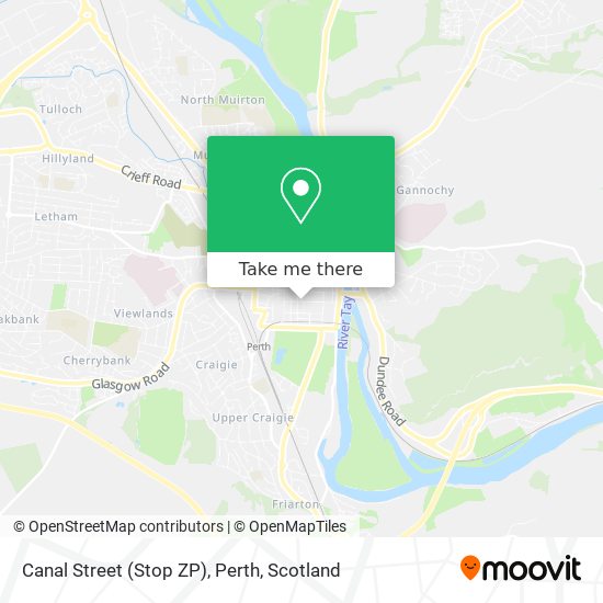 Canal Street (Stop ZP), Perth map