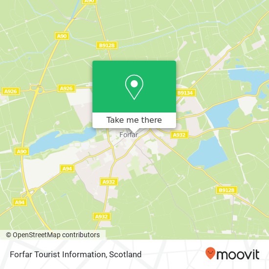Forfar Tourist Information map