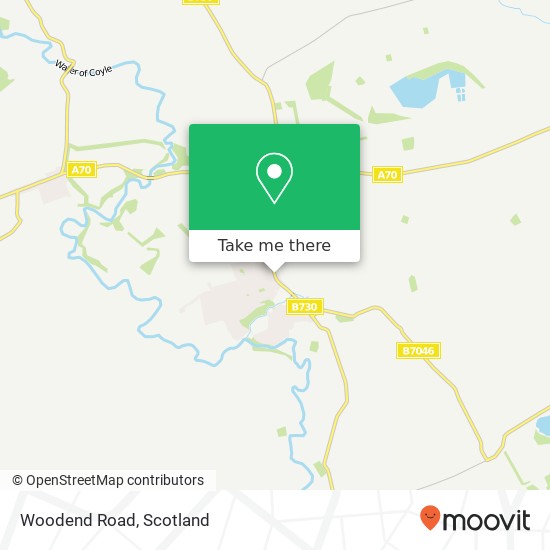 Woodend Road, Drongan Ayr map