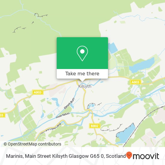 Marinis, Main Street Kilsyth Glasgow G65 0 map