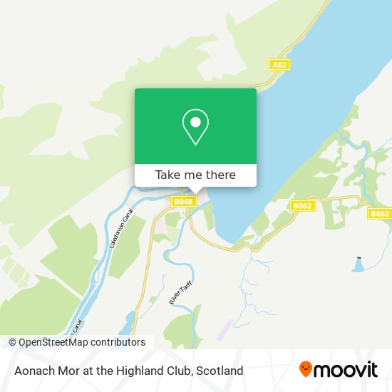 Aonach Mor at the Highland Club map