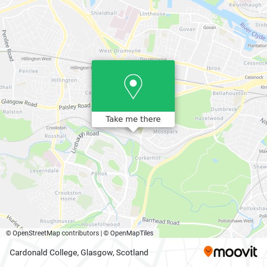 Cardonald College, Glasgow map