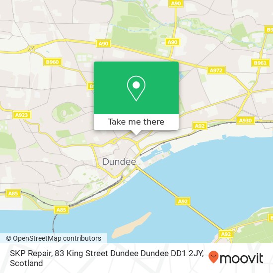 SKP Repair, 83 King Street Dundee Dundee DD1 2JY map