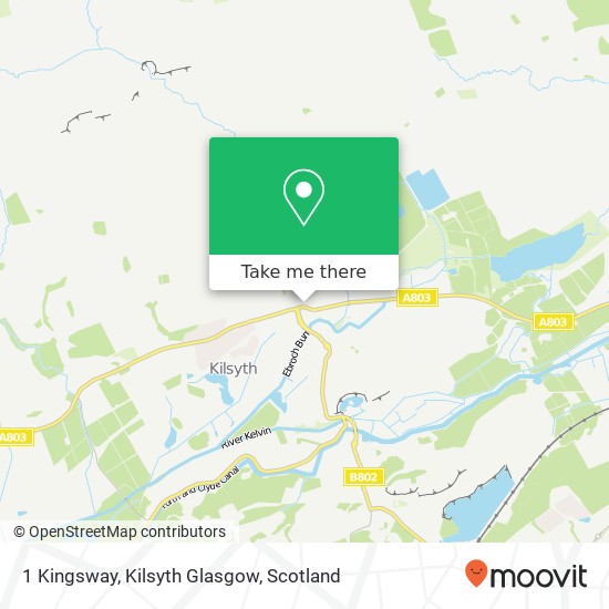 1 Kingsway, Kilsyth Glasgow map