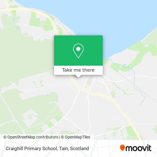 Craighill Primary School, Tain map