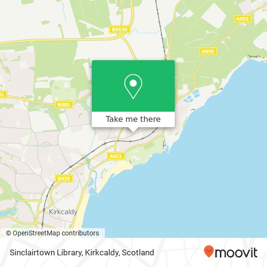 Sinclairtown Library, Kirkcaldy map