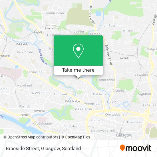 Braeside Street, Glasgow map