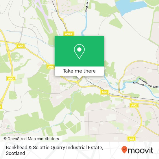 Bankhead & Sclattie Quarry Industrial Estate map