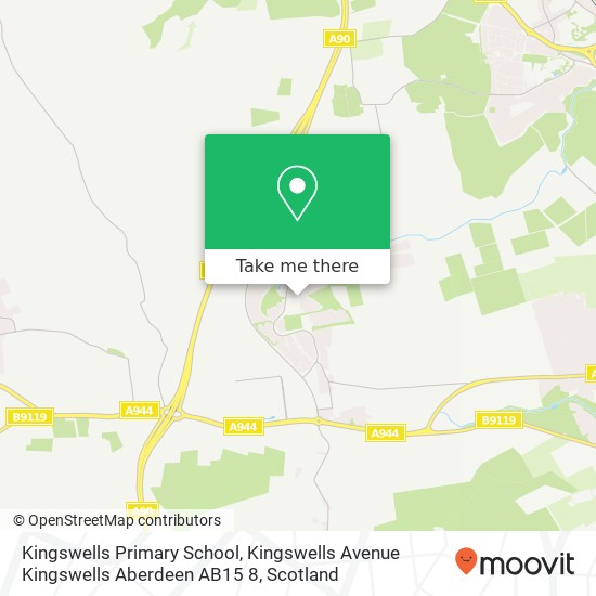 Kingswells Primary School, Kingswells Avenue Kingswells Aberdeen AB15 8 map