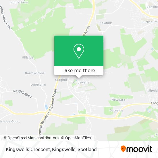 Kingswells Crescent, Kingswells map