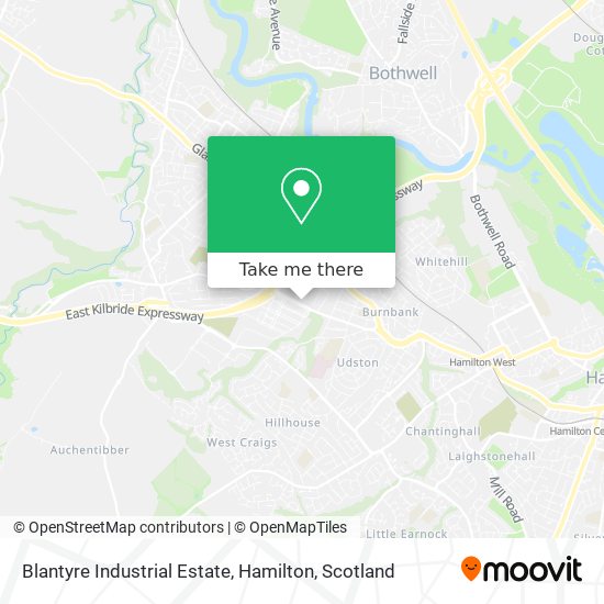 Blantyre Industrial Estate, Hamilton map