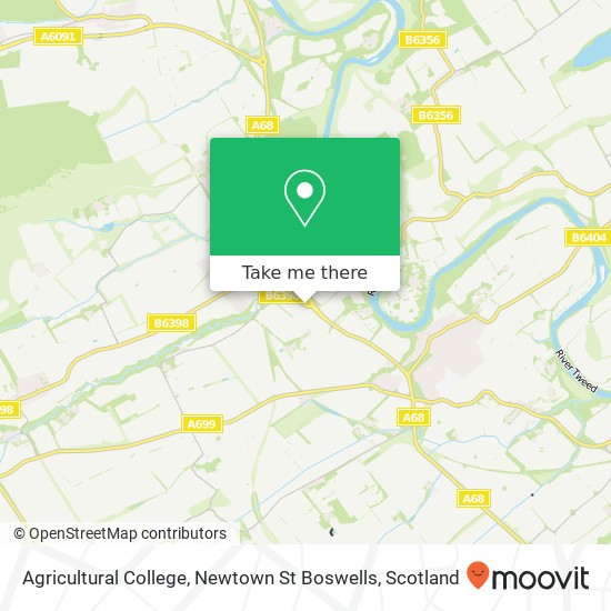 Agricultural College, Newtown St Boswells map