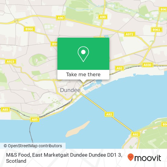 M&S Food, East Marketgait Dundee Dundee DD1 3 map