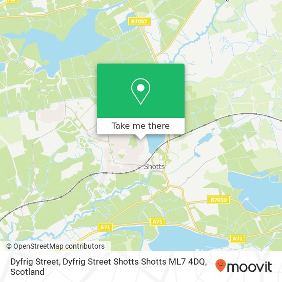 Dyfrig Street, Dyfrig Street Shotts Shotts ML7 4DQ map