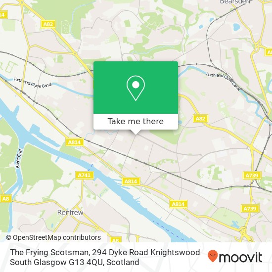 The Frying Scotsman, 294 Dyke Road Knightswood South Glasgow G13 4QU map