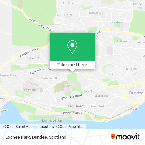 Lochee Park, Dundee map