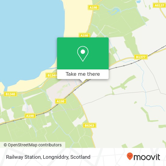 Railway Station, Longniddry map
