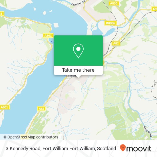 3 Kennedy Road, Fort William Fort William map