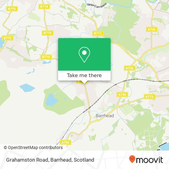 Grahamston Road, Barrhead map