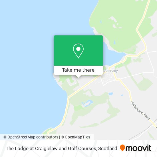 The Lodge at Craigielaw and Golf Courses map