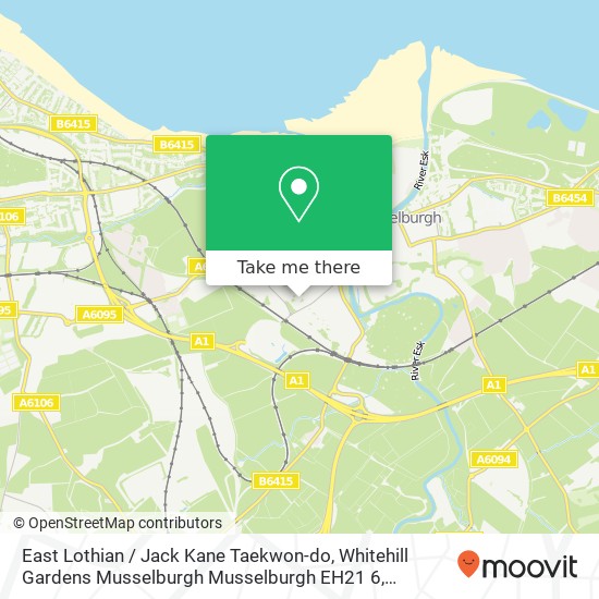 East Lothian / Jack Kane Taekwon-do, Whitehill Gardens Musselburgh Musselburgh EH21 6 map