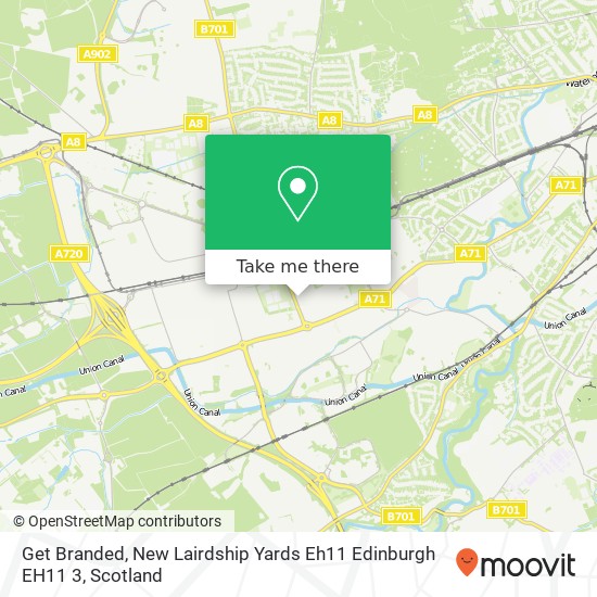 Get Branded, New Lairdship Yards Eh11 Edinburgh EH11 3 map