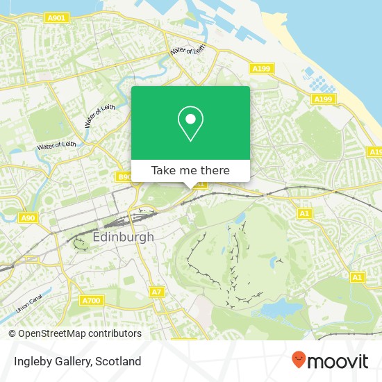 Ingleby Gallery map