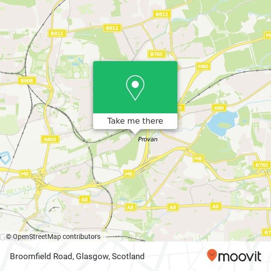 Broomfield Road, Glasgow map