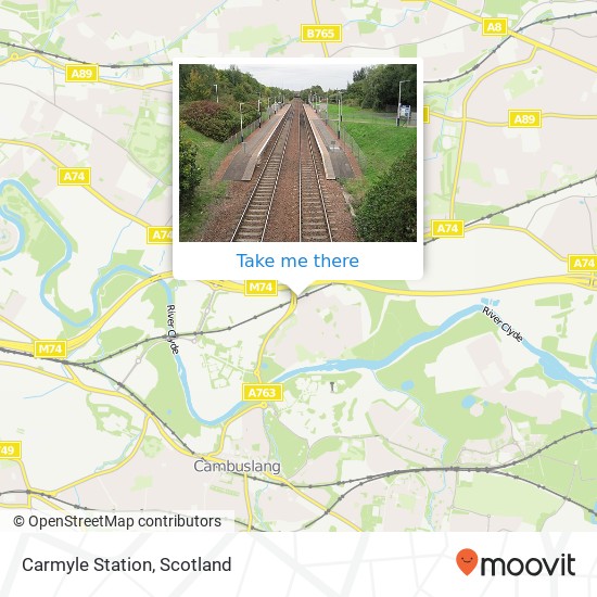 Carmyle Station map