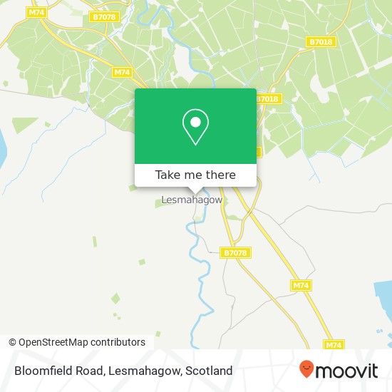 Bloomfield Road, Lesmahagow map