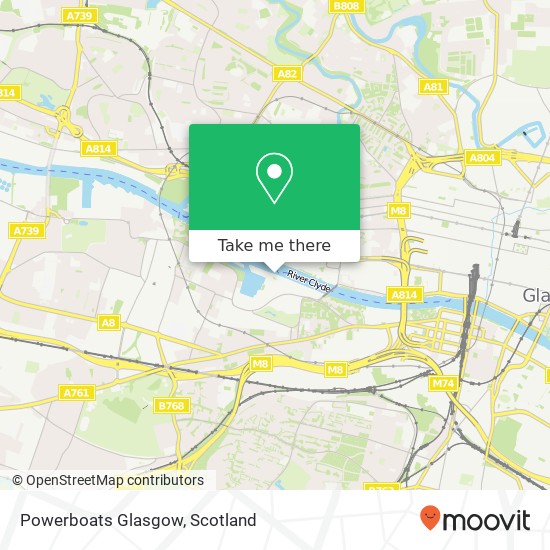 Powerboats Glasgow map