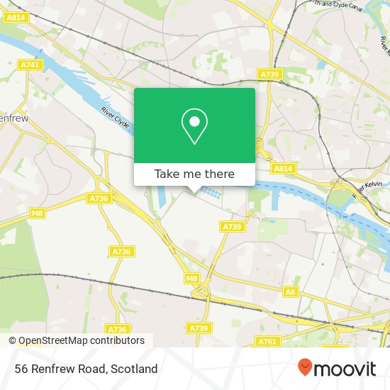 56 Renfrew Road, Drumoyne Glasgow map