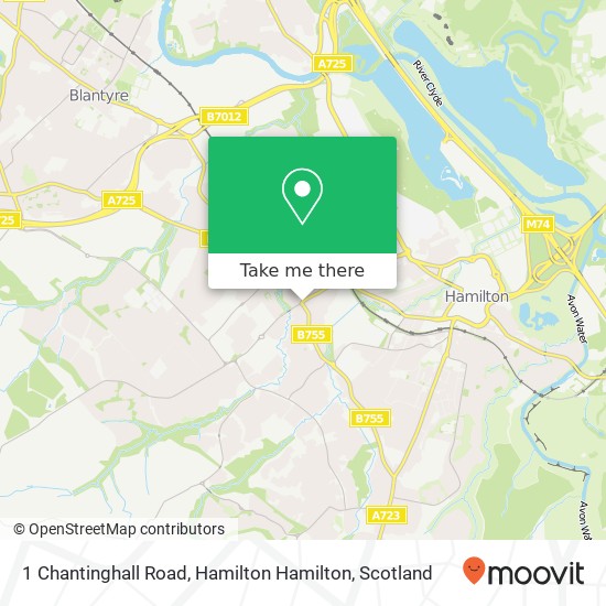 1 Chantinghall Road, Hamilton Hamilton map